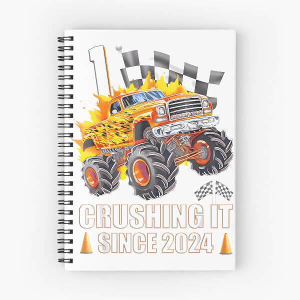 Item preview, Crushing It Since St Birthday Monster Truck Kids Png designed and sold by Donald Howard.