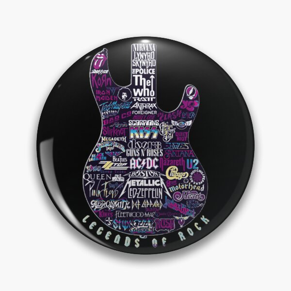 Item preview, Legends Of Rock Guitar Retro T-Shirt designed and sold by FloraInk.