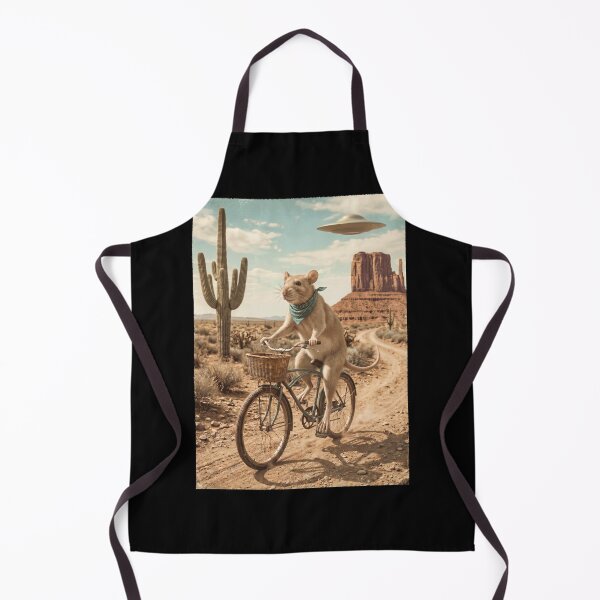 Item preview, Rat Riding Bike Wild West Western UFO Animal Lover designed and sold by dian-rody-crest.
