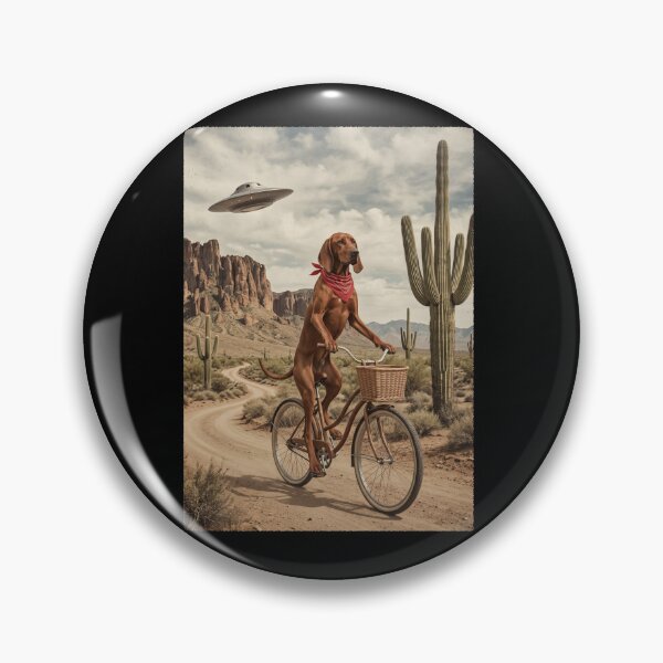 Item preview, Redbone Coonhound Riding Bike Wild West Western UFO Dog Lover designed and sold by dian-rody-crest.
