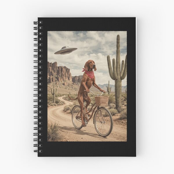 Item preview, Redbone Coonhound Riding Bike Wild West Western UFO Dog Lover designed and sold by dian-rody-crest.