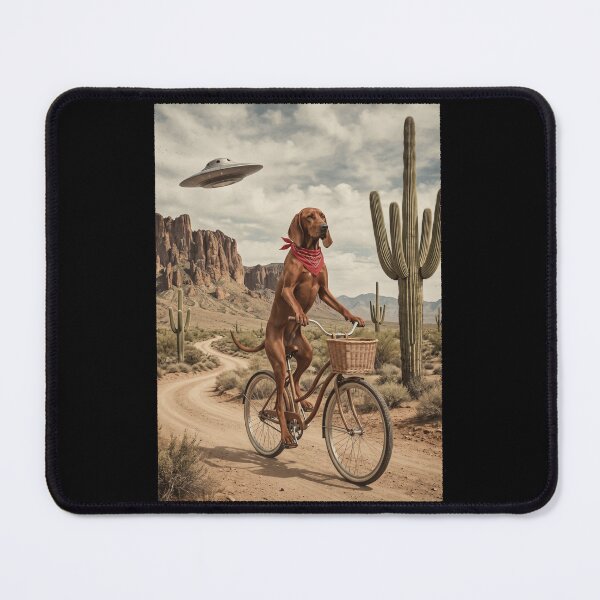 Item preview, Redbone Coonhound Riding Bike Wild West Western UFO Dog Lover designed and sold by dian-rody-crest.