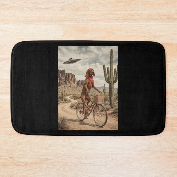 Item preview, Redbone Coonhound Riding Bike Wild West Western UFO Dog Lover designed and sold by dian-rody-crest.