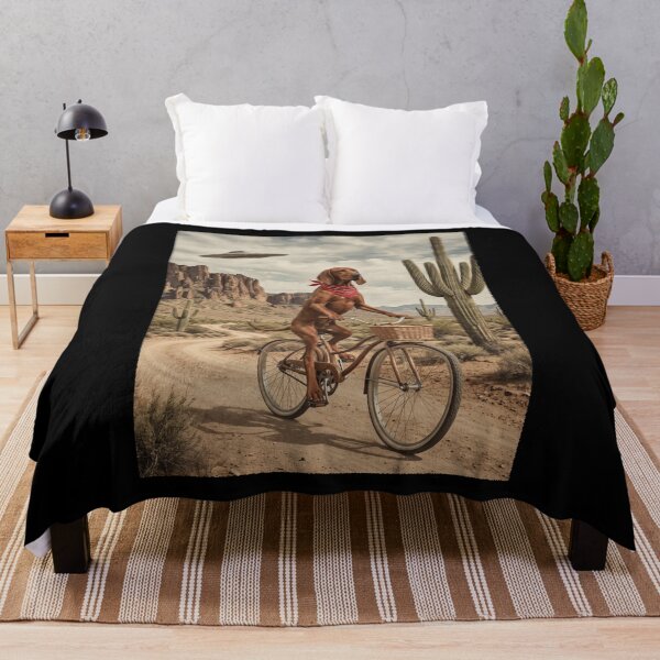 Item preview, Redbone Coonhound Riding Bike Wild West Western UFO Dog Lover designed and sold by dian-rody-crest.
