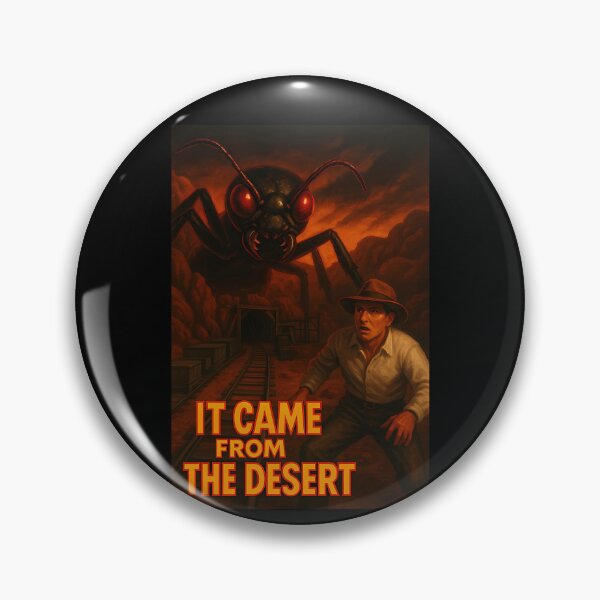 Item preview, Terrified Man In Fedora Running From Giant Ant Near Mine Tracks designed and sold by CrxDesgins.