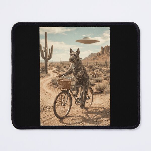 Item preview, Scottish Terrier Riding Bike Wild West Western UFO Dog Lover designed and sold by dian-rody-crest.