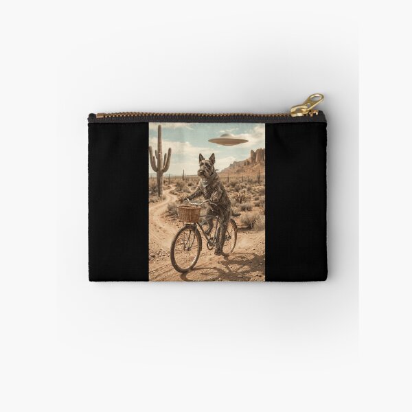 Item preview, Scottish Terrier Riding Bike Wild West Western UFO Dog Lover designed and sold by dian-rody-crest.