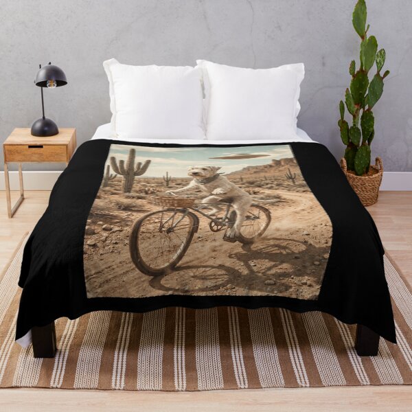 Item preview, Sealyham Terrier Riding Bike Wild West Western UFO Dog Lover designed and sold by dian-rody-crest.