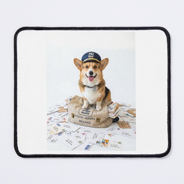 Item preview, Corgi Mail Carrier Hero designed and sold by PictoVibe.
