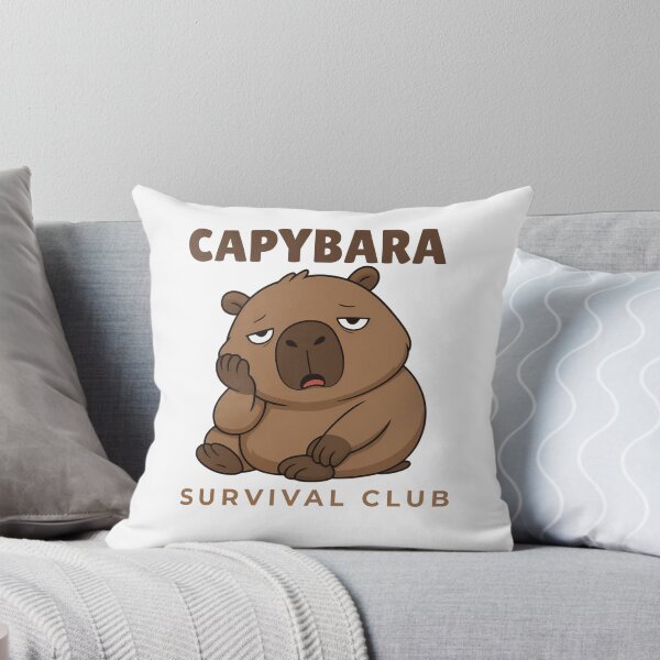 Item preview, Sleepy Capybara Survival Club – Cute Cozy Capybara Mascot - Ligth Version designed and sold by SimplyDraftShop.
