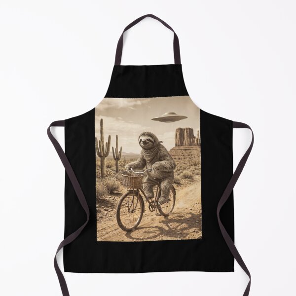 Item preview, Sloth Riding Bike Wild West Western UFO Animal Lover designed and sold by dian-rody-crest.