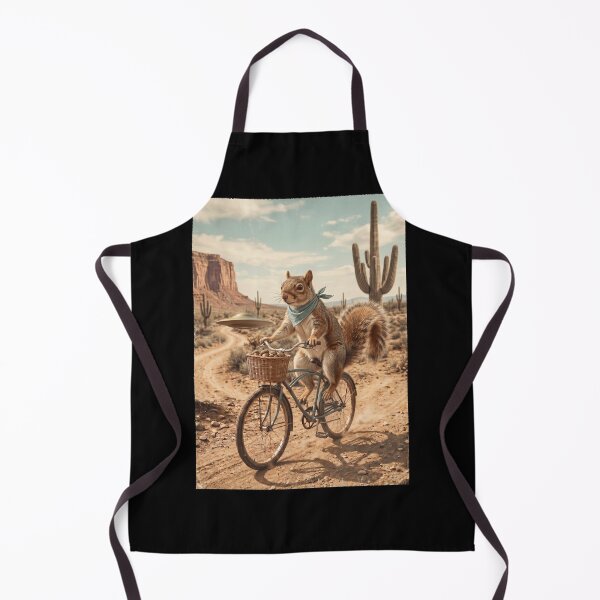 Item preview, Squirrel Riding Bike Wild West Western UFO Animal Lover designed and sold by dian-rody-crest.