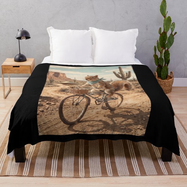 Item preview, Squirrel Riding Bike Wild West Western UFO Animal Lover designed and sold by dian-rody-crest.