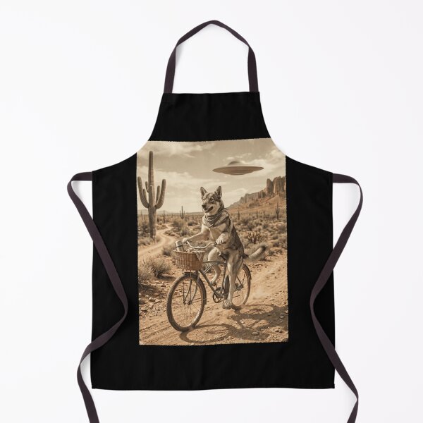 Item preview, Swedish Vallhund Riding Bike Wild West Western UFO Dog Lover designed and sold by dian-rody-crest.