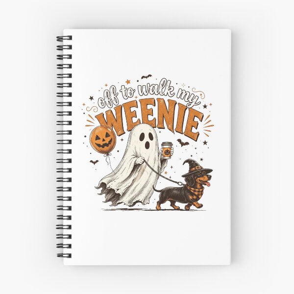 Item preview, Off to Walk My Weenie, Funny Dachshund Halloween Gift designed and sold by gidel-sales.