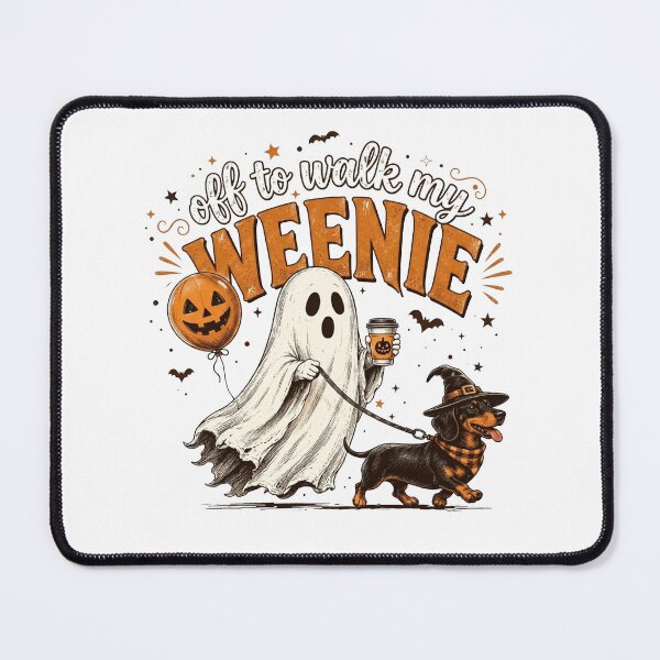 Item preview, Off to Walk My Weenie, Funny Dachshund Halloween Gift designed and sold by gidel-sales.