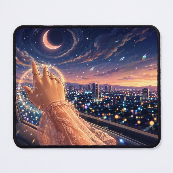 Item preview, Reaching the Moon | Cozy Night Drive designed and sold by HaruVibe-Studio.