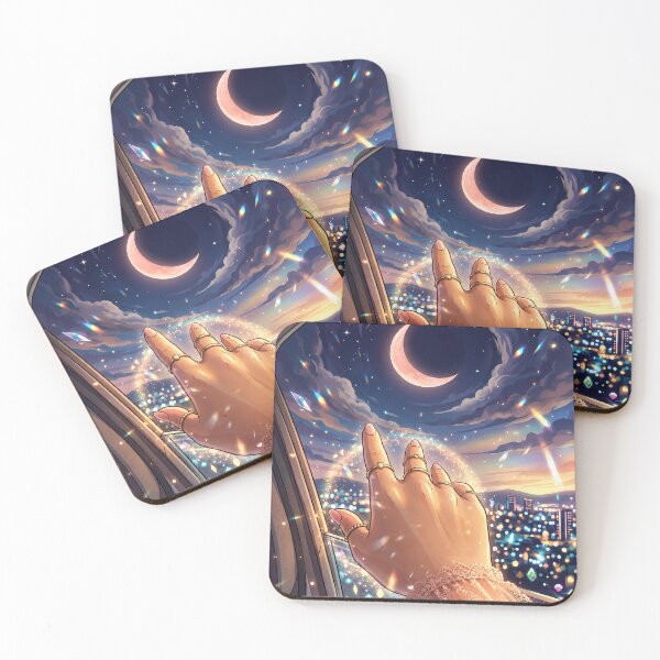 Item preview, Reaching the Moon | Cozy Night Drive designed and sold by HaruVibe-Studio.
