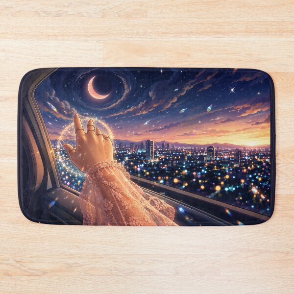 Item preview, Reaching the Moon | Cozy Night Drive designed and sold by HaruVibe-Studio.