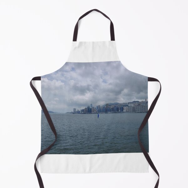 Item preview, Hong Kong Harbour Panorama – City Skyline Beneath Dramatic Skies designed and sold by pbchan.