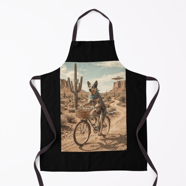 Item preview, Texas Heeler Riding Bike Wild West Western UFO Dog Lover designed and sold by dian-rody-crest.