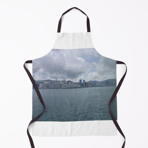 Item preview, Hong Kong Harbour Panorama – City Skyline Beneath Dramatic Skies designed and sold by pbchan.