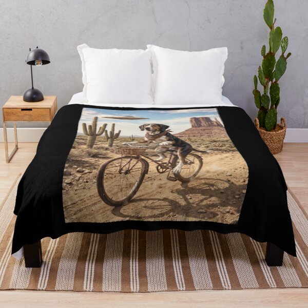 Item preview, Treeing Walker Coonhound Riding Bike Wild West Western UFO Dog Lover designed and sold by dian-rody-crest.