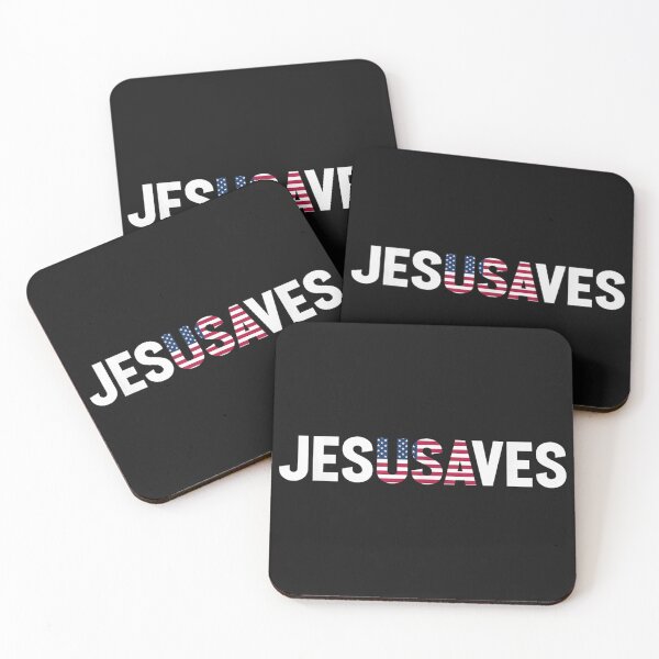 Item preview, 4th of July Christian Jesus Saves USA Flag Patriotic designed and sold by forthelovat12.