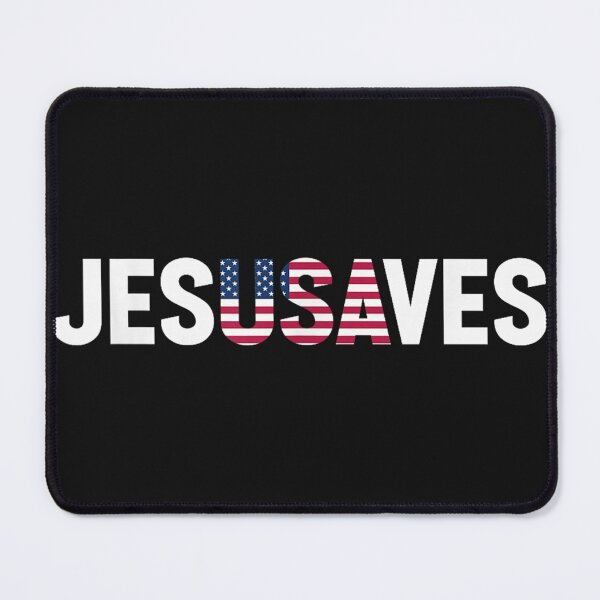 Item preview, 4th of July Christian Jesus Saves USA Flag Patriotic designed and sold by forthelovat12.