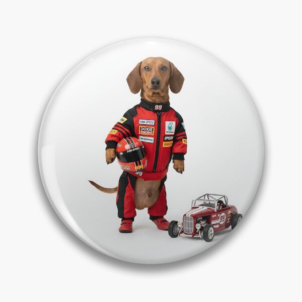 Item preview, Dachshund Race Car Driver designed and sold by PictoVibe.