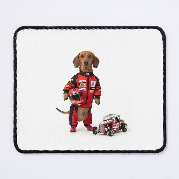 Item preview, Dachshund Race Car Driver designed and sold by PictoVibe.