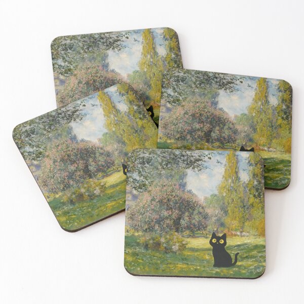 Item preview, Cute Cat In Monet Garden Park designed and sold by PurrfectHome.
