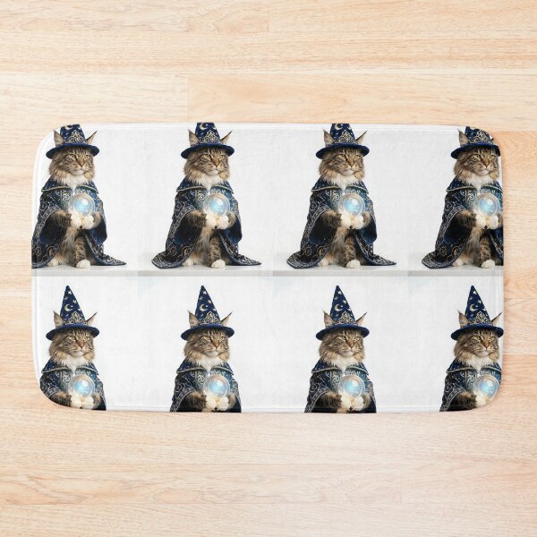 Item preview, Maine Coon Cat Wizard Magic designed and sold by PictoVibe.