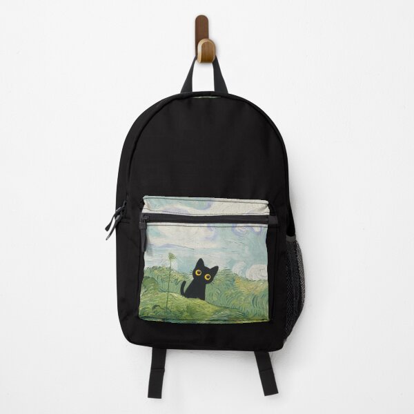 Item preview, Black Cat In The Green Field designed and sold by PurrfectHome.