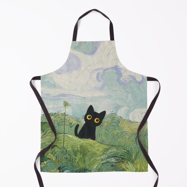 Item preview, Black Cat In The Green Field designed and sold by PurrfectHome.