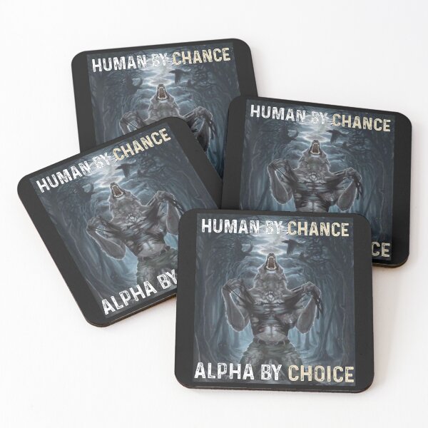 Item preview, Human By Chance Alpha By Choice Cool Funny Alpha Wolf Meme designed and sold by forthelovat12.