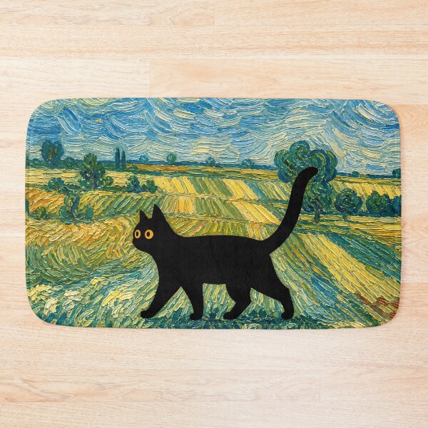 Item preview, Cat In The Green Field designed and sold by PurrfectHome.