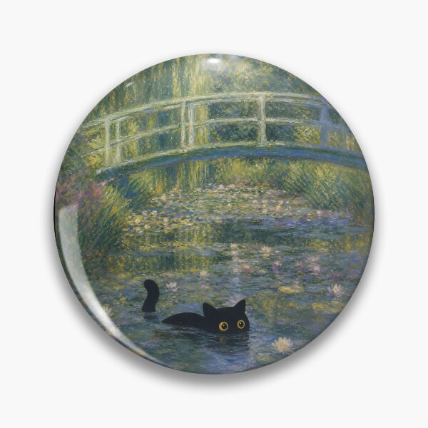 Item preview, Cat Monet Water Lilies designed and sold by PurrfectHome.