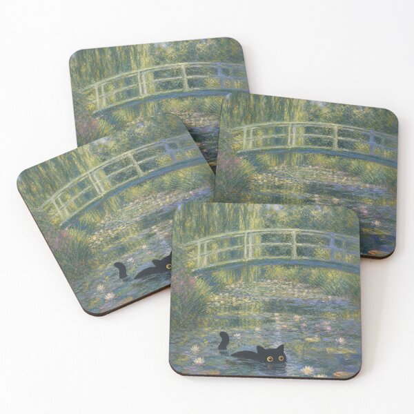 Item preview, Cat Monet Water Lilies designed and sold by PurrfectHome.