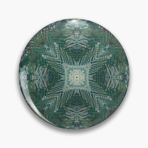 Item preview, Tidal Loom – Teal & Rust Geometric Textile Pattern designed and sold by TheArtOfTreble.