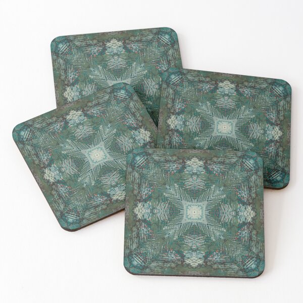 Item preview, Tidal Loom – Teal & Rust Geometric Textile Pattern designed and sold by TheArtOfTreble.