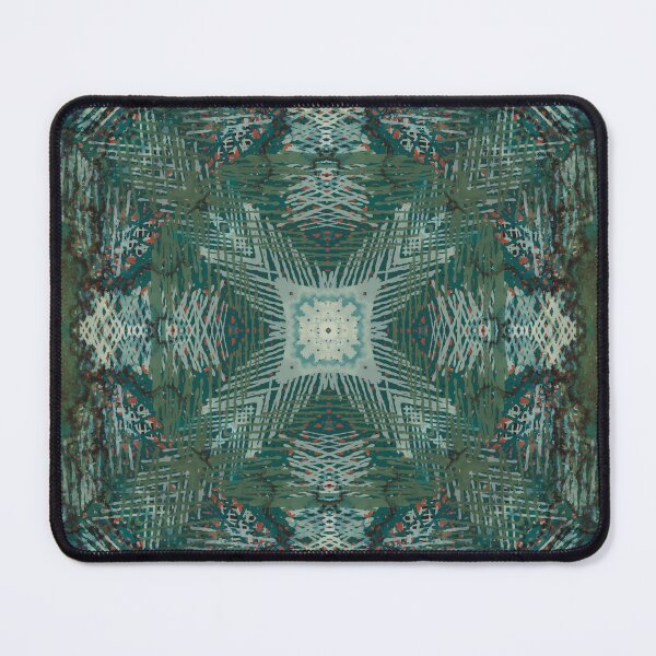 Item preview, Tidal Loom – Teal & Rust Geometric Textile Pattern designed and sold by TheArtOfTreble.