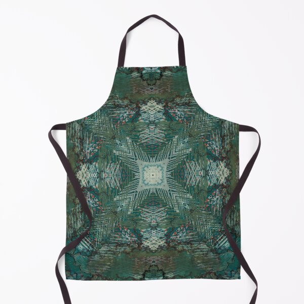 Item preview, Tidal Loom – Teal & Rust Geometric Textile Pattern designed and sold by TheArtOfTreble.