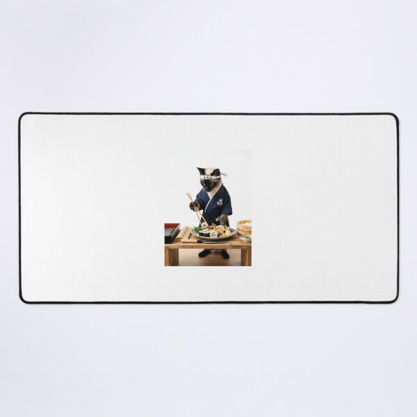 Item preview, Siamese Cat Sushi Chef Master designed and sold by PictoVibe.