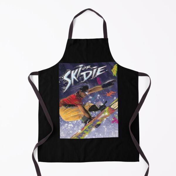 Item preview, Snowboarder Performing Grab Trick On Neon Pattern Snowboard designed and sold by de-art99.