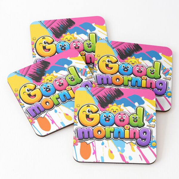 Item preview, Colorful Good Morning Playful Kids Art designed and sold by Mohamed  Ramadan.