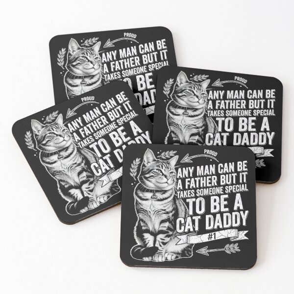 Item preview, Father But It Takes Someone Special to Be A Cat Daddy designed and sold by CF_VintageDesign.