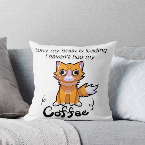 Item preview, My Brain is Loading Orange Cat designed and sold by Jessi-Sketches.