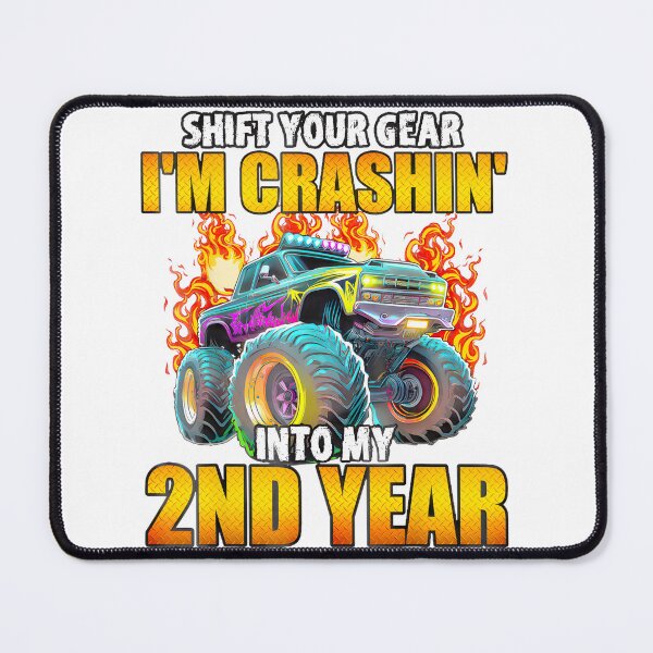Item preview, Monster Truck 2Nd Birthday Crashin' Into My Second Year designed and sold by Donald Howard.
