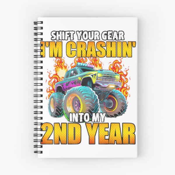 Item preview, Monster Truck 2Nd Birthday Crashin' Into My Second Year designed and sold by Donald Howard.